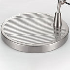 Lampe de table chromée design épuré hauteur ajustable bureau salon contemporain — Vue 13 | Atelier Norell