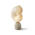 Lampe de table albâtre naturel rechargeable USB design luxe minéral salon chambre — Vue 11 | Atelier Norell