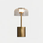 Lampe de table rechargeable verre craquelé bronze design vintage ambiance chaleureuse — Vue 18 | Atelier Norell