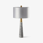 Lampe de table métal doré marbre tissu grand format — PALERMO | Atelier Norell