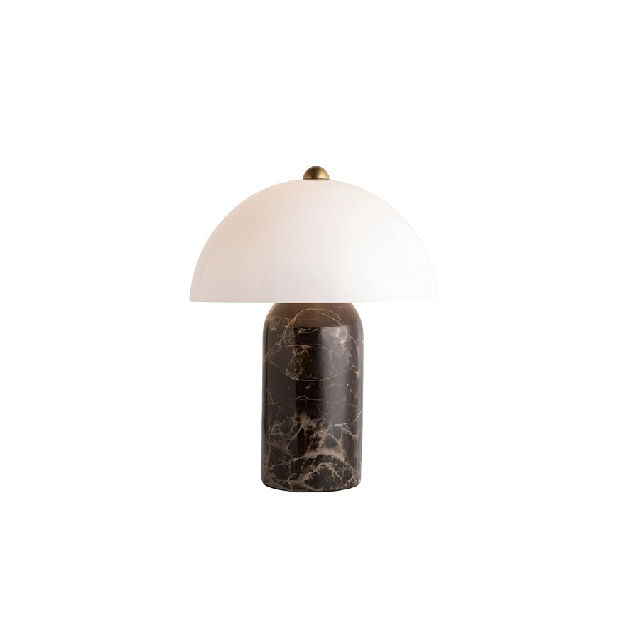 Lampe de table marbre et tissu design danois contemporain chevet salon élégant — Vue 7 | Atelier Norell