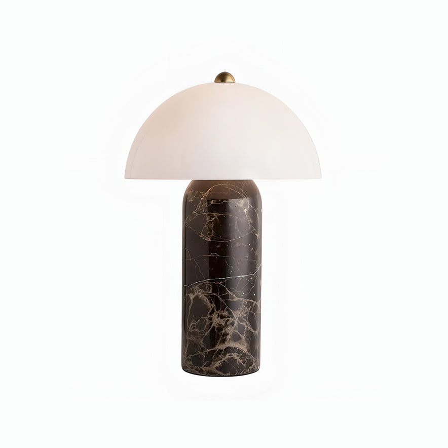 Lampe de table marbre et tissu design danois contemporain chevet salon élégant — Vue 8 | Atelier Norell