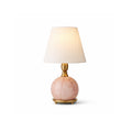 Lampe de table céramique rose et blanc design contemporain doux chambre salon chevet — Vue 14 | Atelier Norell