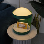 Lampe de table métal vert design contemporain géométrique bureau salon chambre — Vue 4 | Atelier Norell