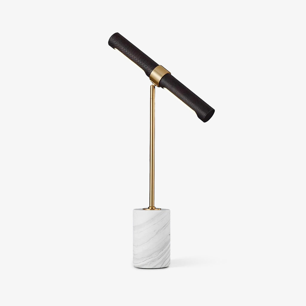 Lampe de table métal marbre cuir design contemporain — JULIETTE | Atelier Norell