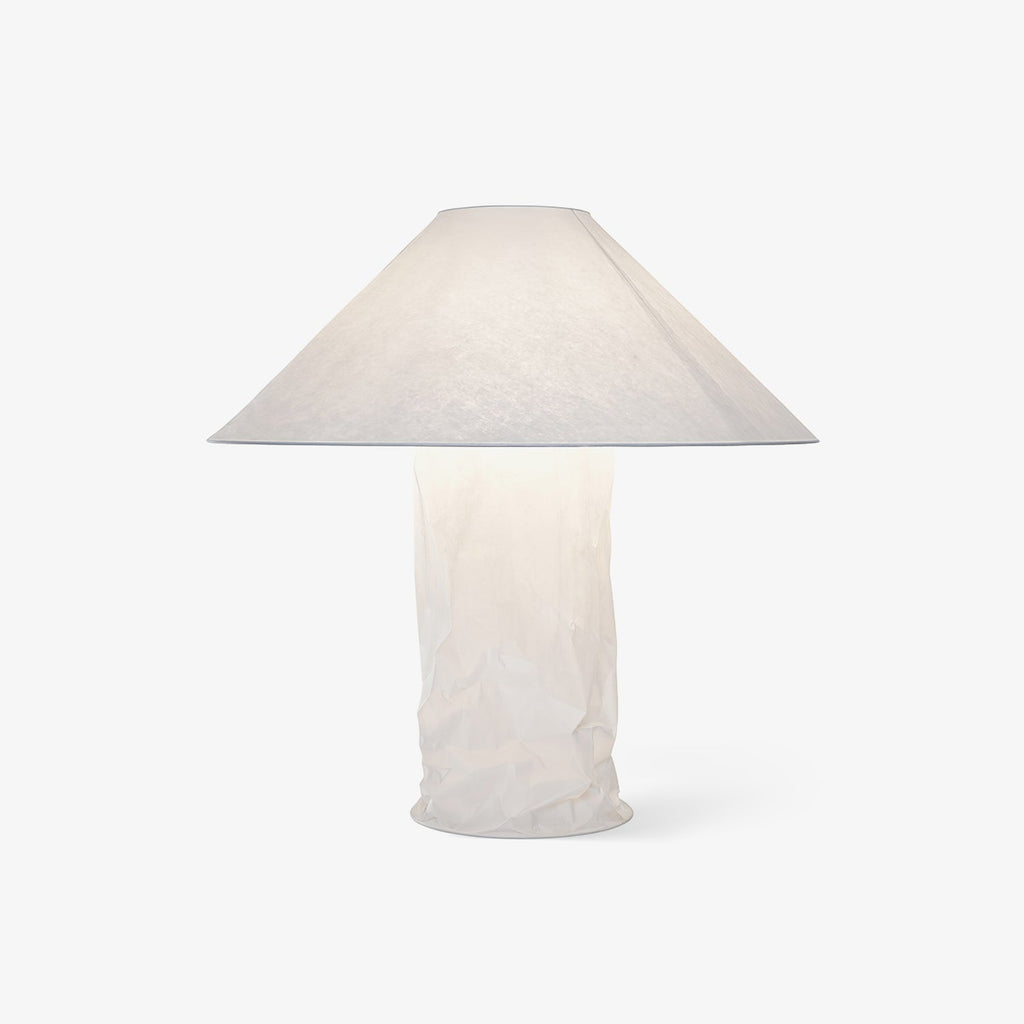 Lampe de table métal blanc papier Dupont épuré — CAPRI | Atelier Norell