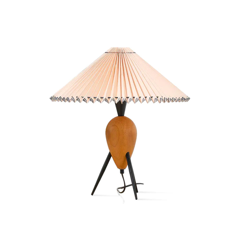 Lampe de table métal noir marron abat-jour design asiatique contemporain salon chambre — Vue 7 | Atelier Norell