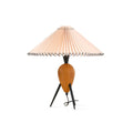 Lampe de table métal noir marron abat-jour design asiatique contemporain salon chambre — Vue 7 | Atelier Norell
