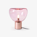 Lampe de table acier inoxydable verre soufflé design contemporain — LUMIA | Atelier Norell