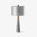 Lampe de table métal doré marbre tissu grand format — PALERMO | Atelier Norell