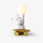 Lampe de table résine et verre graphique design contemporain — KALLIOPE | Atelier Norell